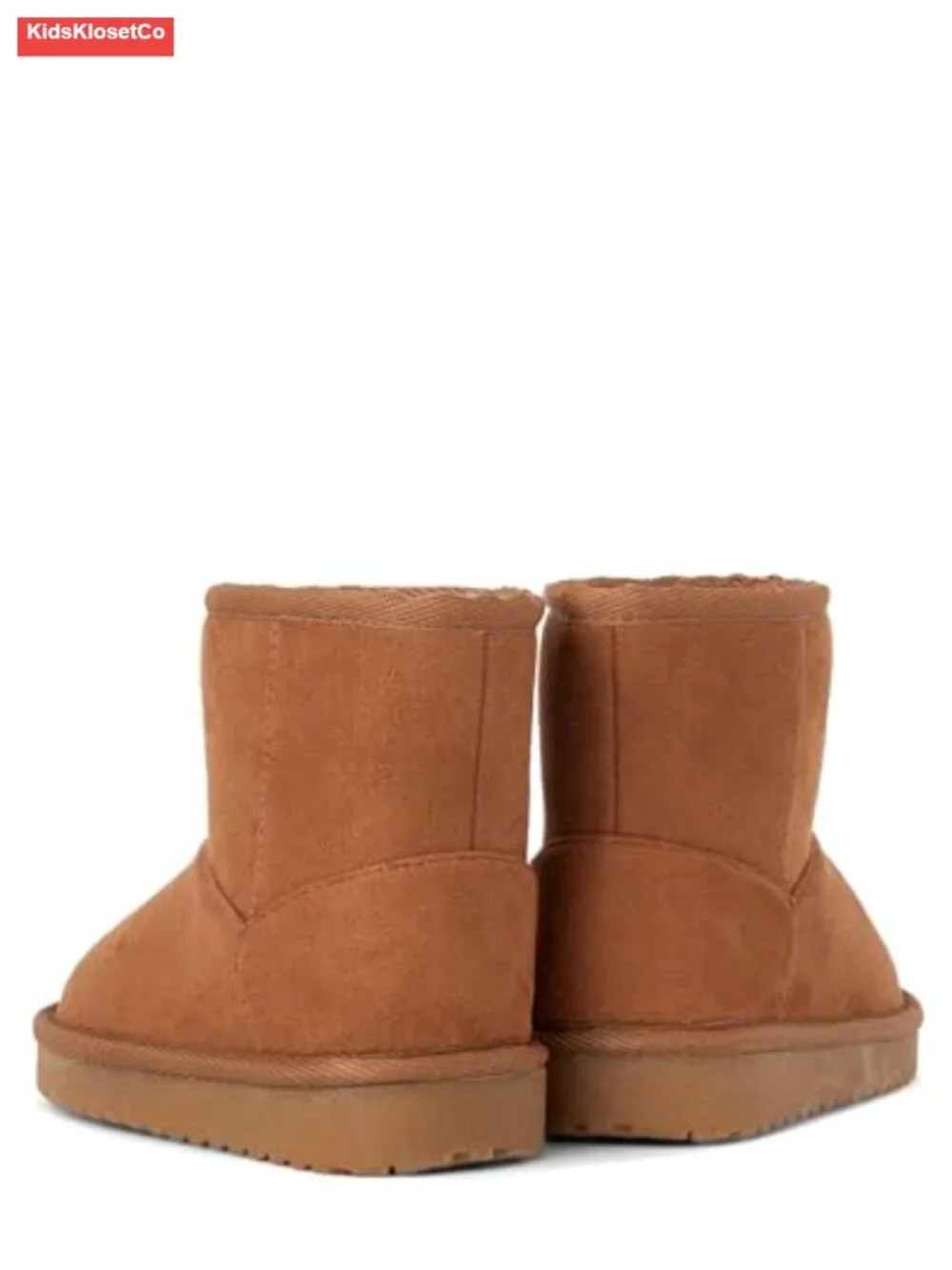 Toddler Girls Faux Suede Ankle Boots Faux Fur Lined Pull-On